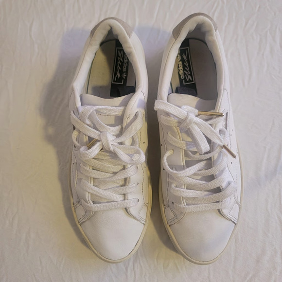 Size 6.5 - adidas Sleek Crystal White W - Picture 3 of 5